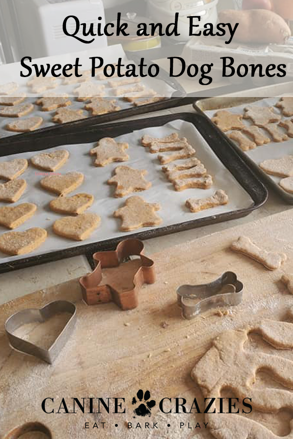 Easy Sweet Potato Dog Bones