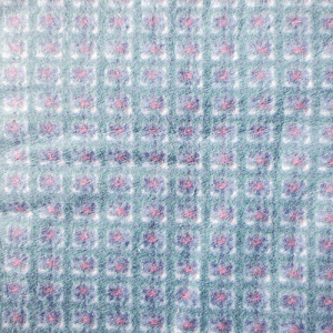 blue box fleece fabric