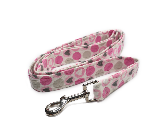 pink hearts leash