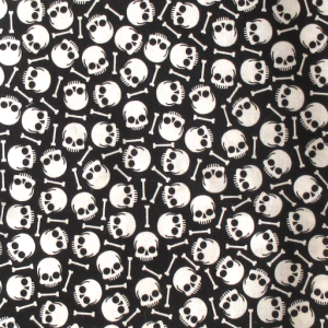 skulls bones fabric